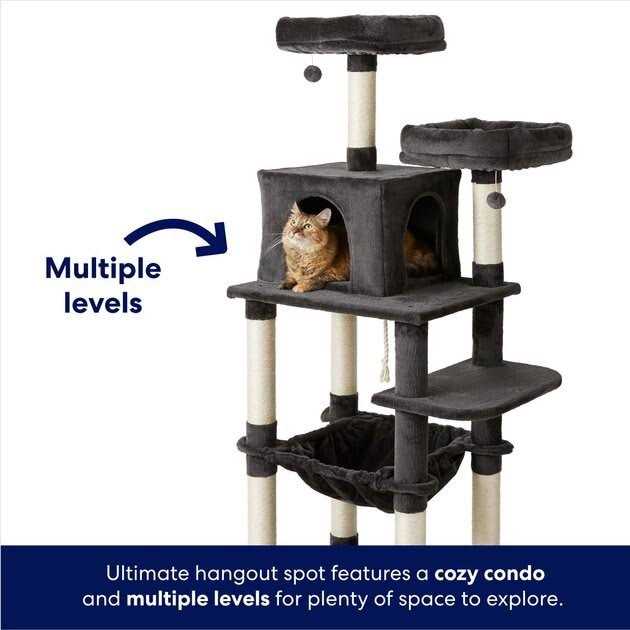 64-in Cat Tree with Hammock L9969