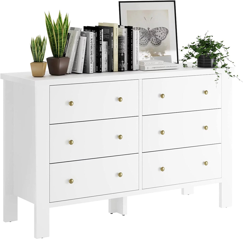 Dark Brown 6 Drawer Dresser I19017