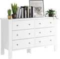Dark Brown 6 Drawer Dresser I19017