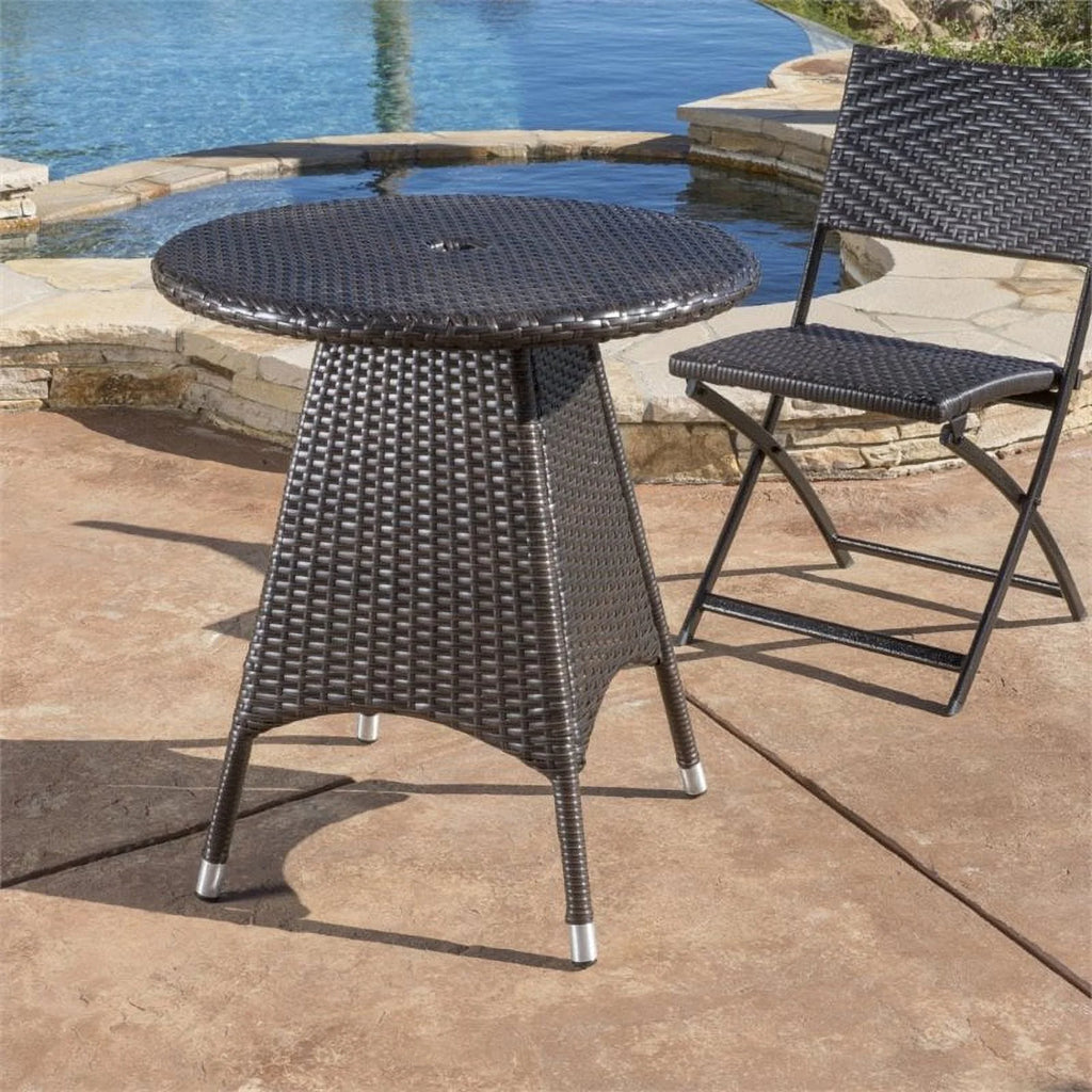 Round Wicker Patio Dining Table U806906