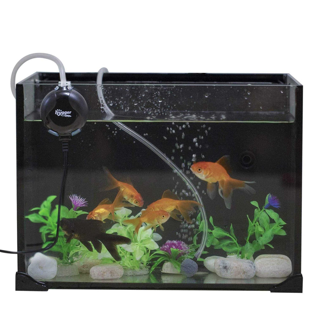 Quiet Mini Aquarium Air Pump 1.5 Watt with Accessories Black C23216