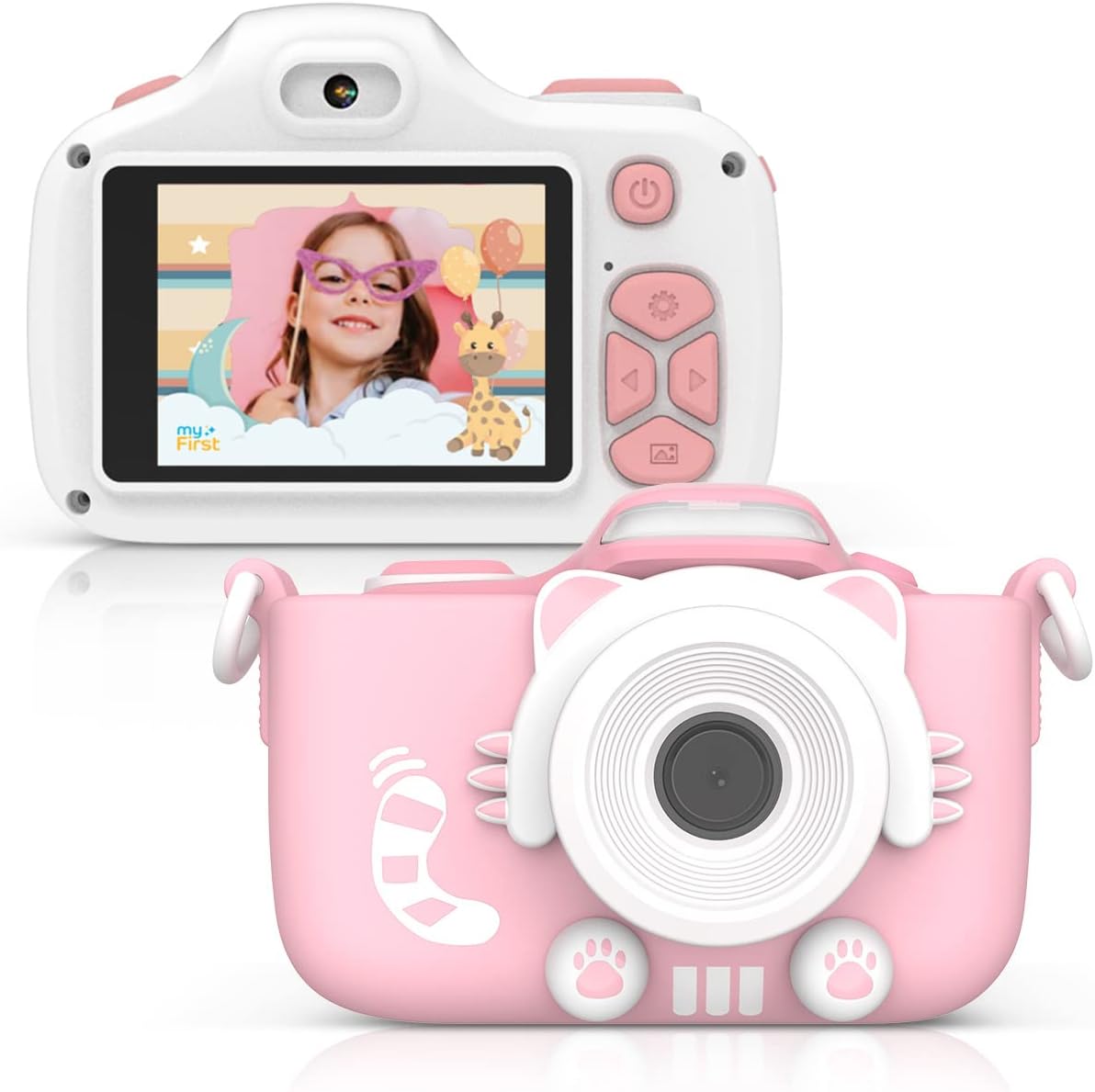 16MP Mini Camera with Selfie Lens Pink K494