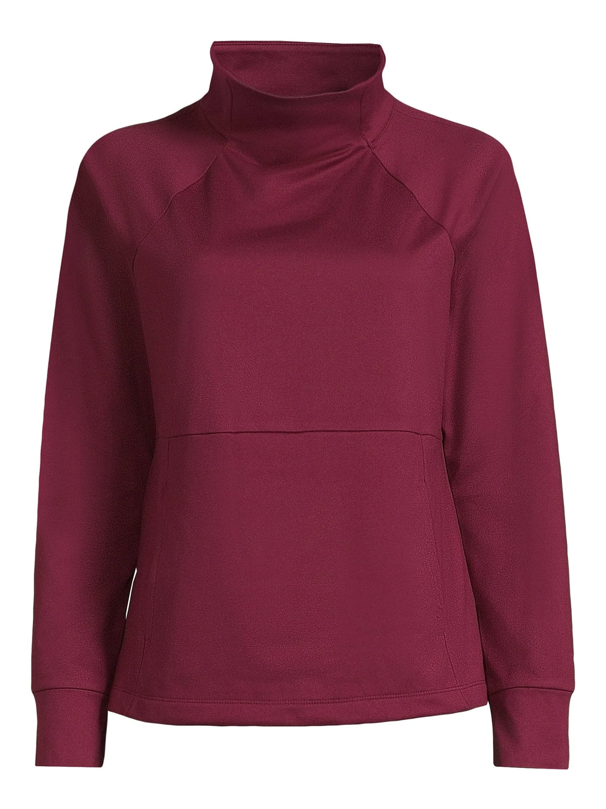 Mock Neck Long Sleeve Pullover Top V8321