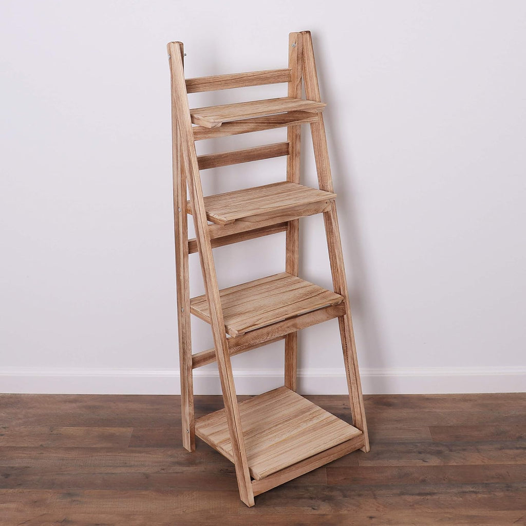 Wooden Ladder Bookshelf Y60343