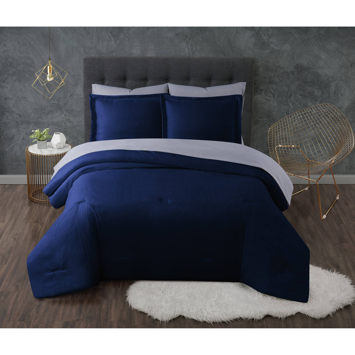 Grey Twin 5 Piece Bed in A Bag Q38113
