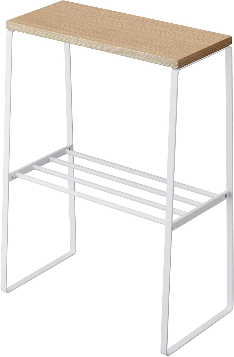 White Narrow End Table P19831
