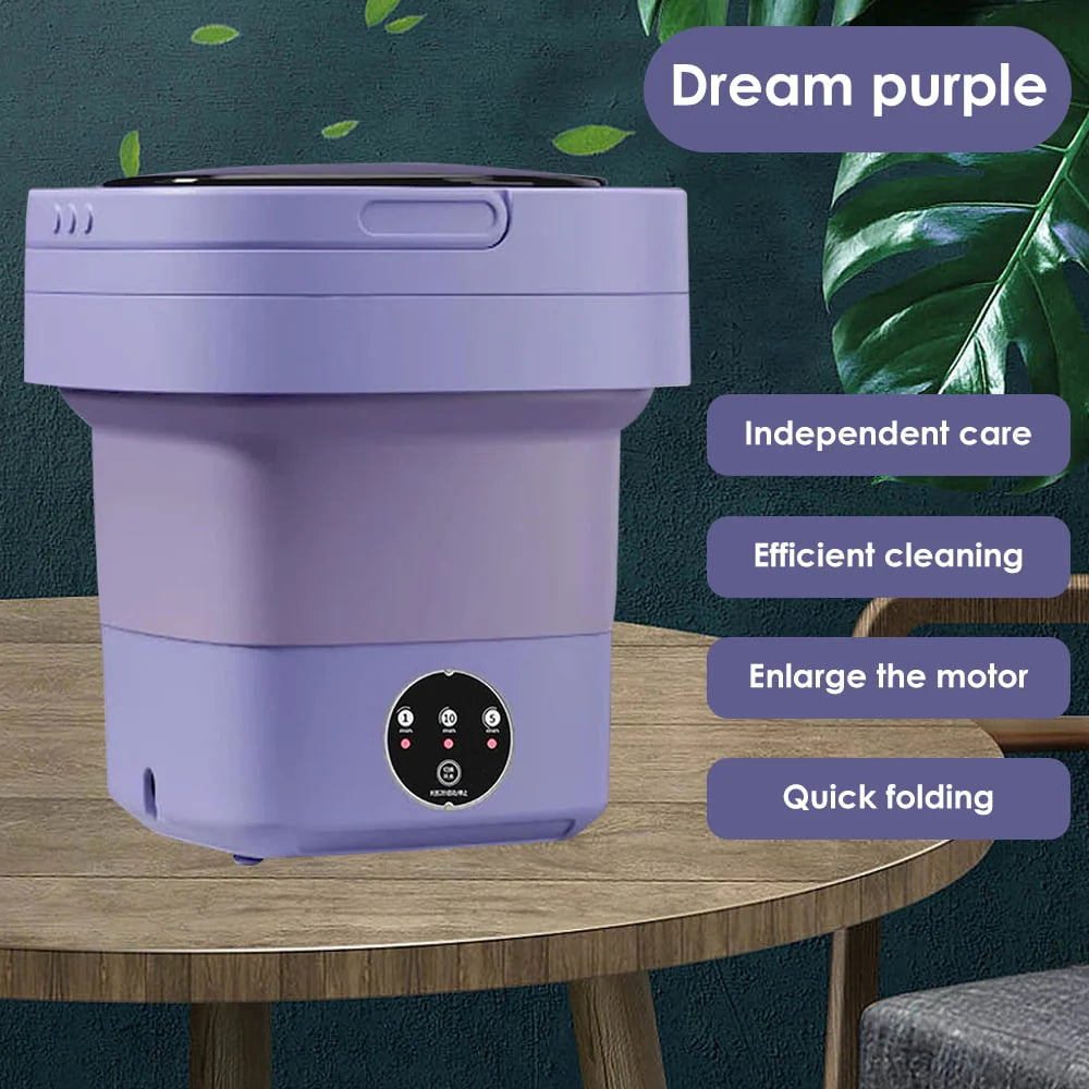 Purple Portable 8L Mini Washing Machine Z75810