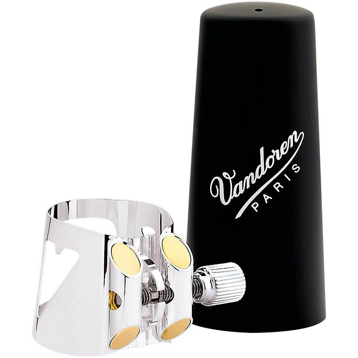 Silver-Plated Bass Clarinet Ligature with Plastic Cap L199