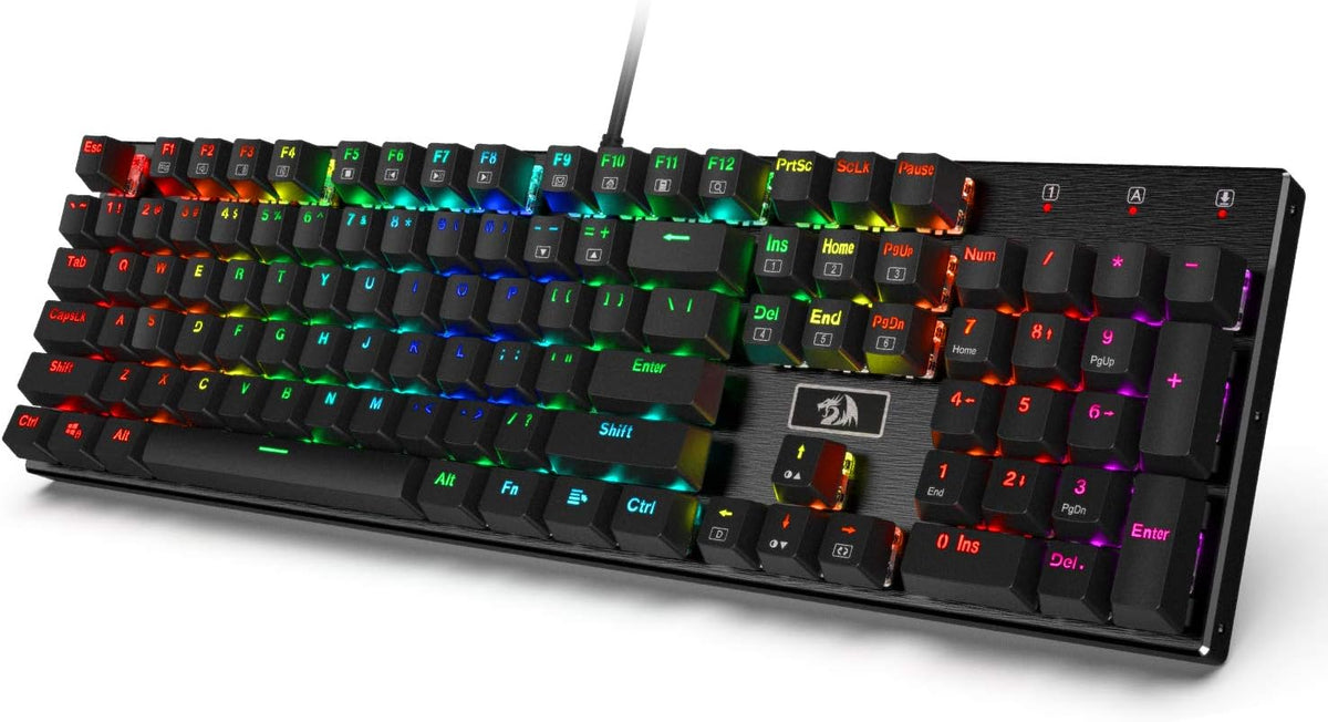 RGB LED Backlit Wired Mechanical Gaming Keyboard E68059