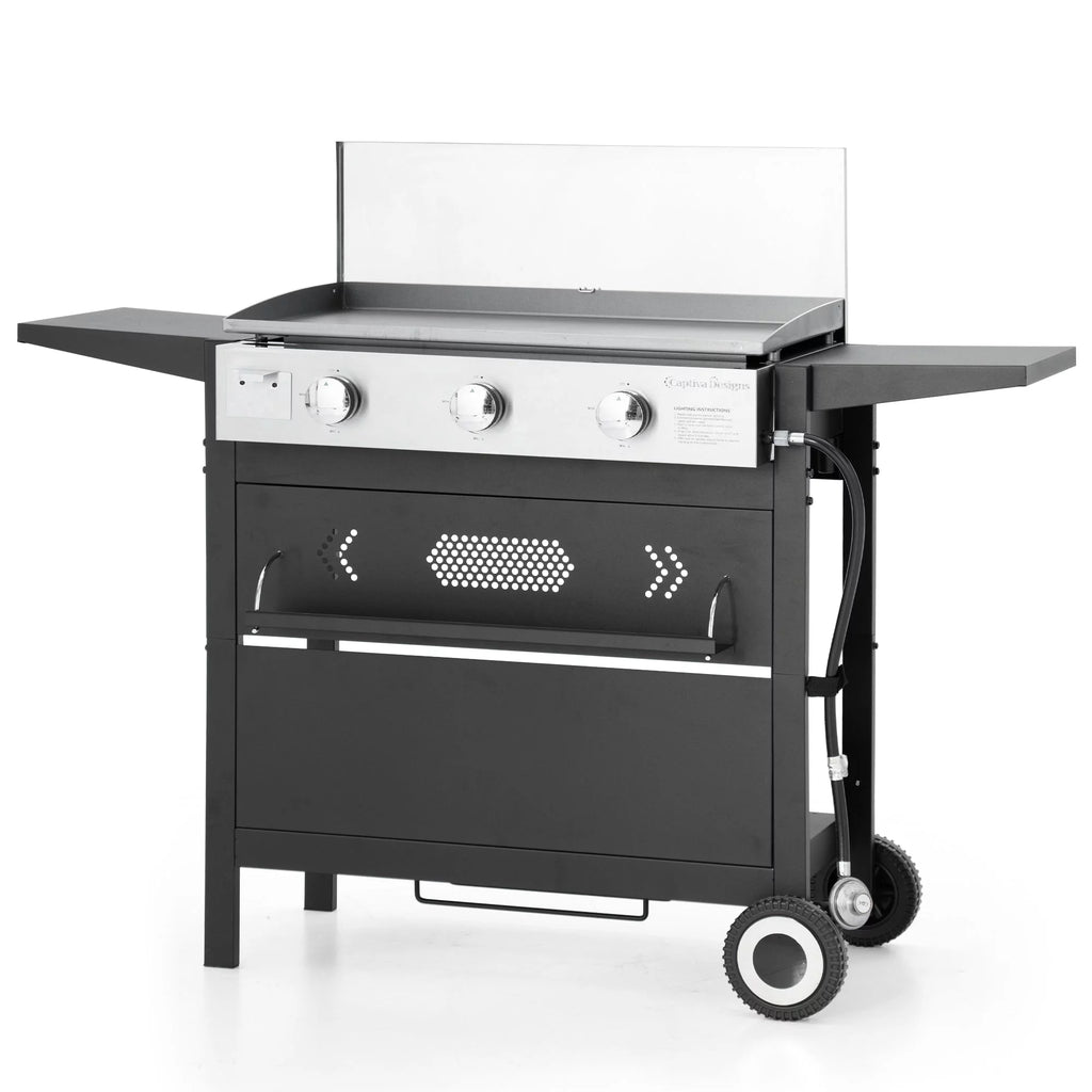 3-Burners Gas Griddle Portable Flat Table Top BBQ Grill 33,000 BTU P82171