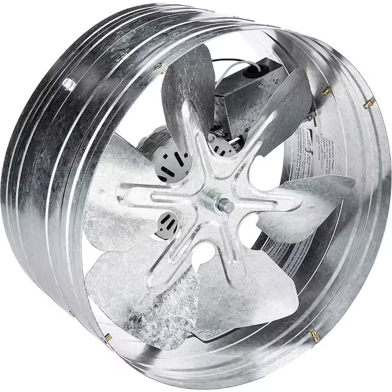 14 in. Gable Mount Attic Ventilator Fan with Adjustable Thermostat S544046