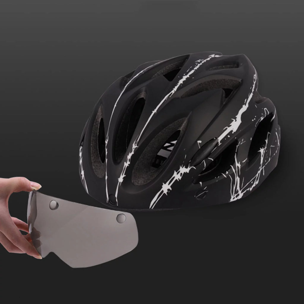 Ultralight Adjustable Cycling Helmet with Goggles G491