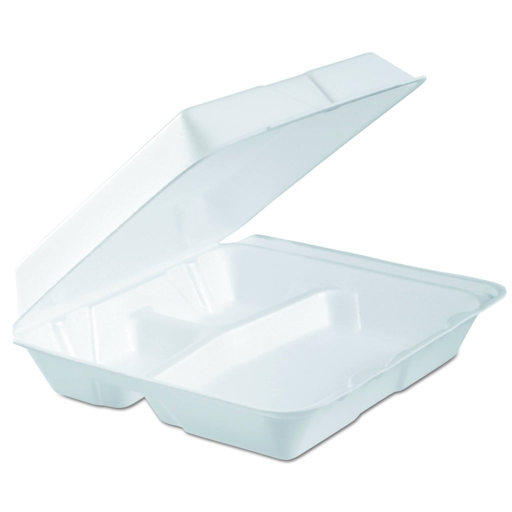 White Foam Hinged Lid Container K304188