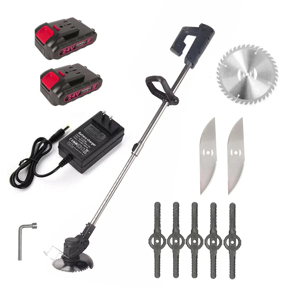 Cordless Electric Weed Eater Lawn Edger Grass String Trimmer U426