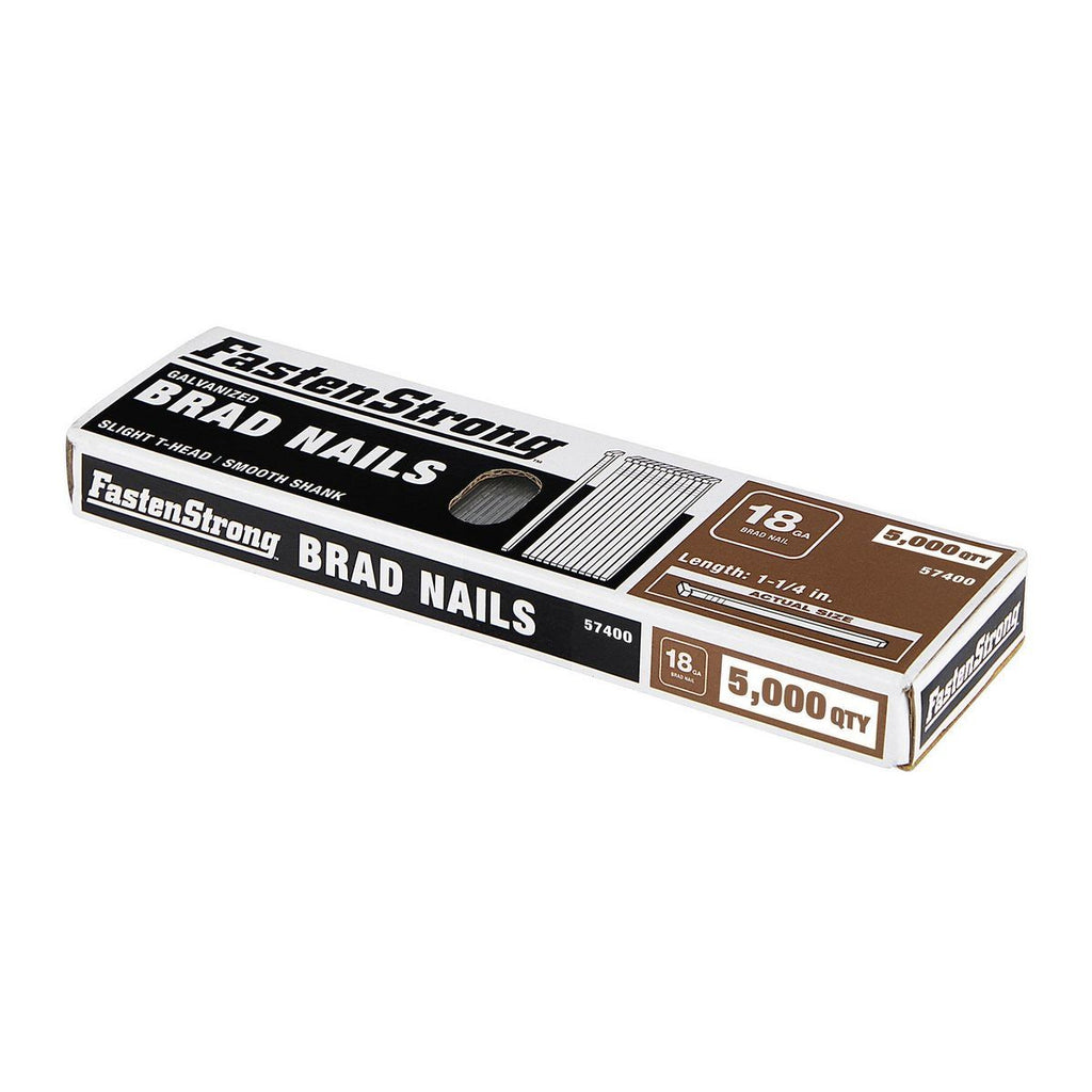 1-1/4 in. 18 GA Galvanized Brad Nails, 5000-Piece F883687