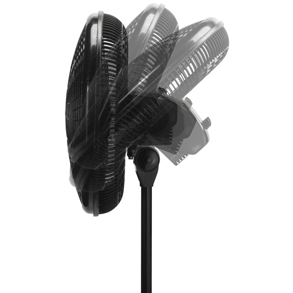 16 Pedestal Fan, Adjustable Height, 3 Speeds, Black E3174