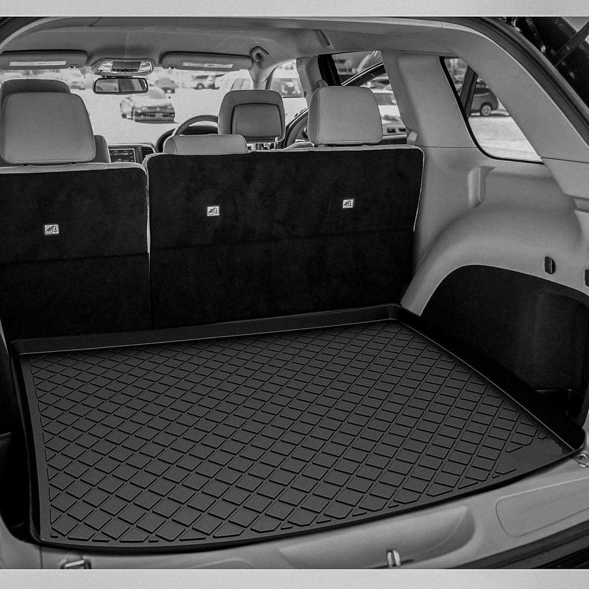 Waterproof Rear Trunk Cargo Mat Liner Black Y99071
