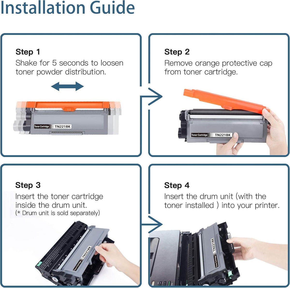 Compatible Toner Cartridge Replacement 5-Pack N336586