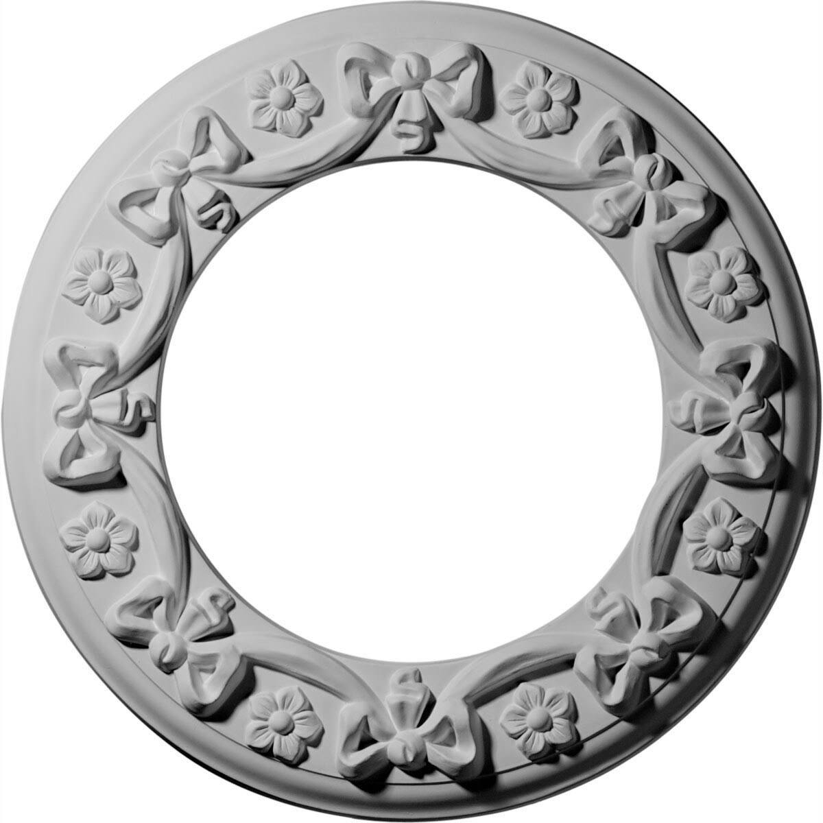 Ribbon with Bow Ceiling Medallion N9609