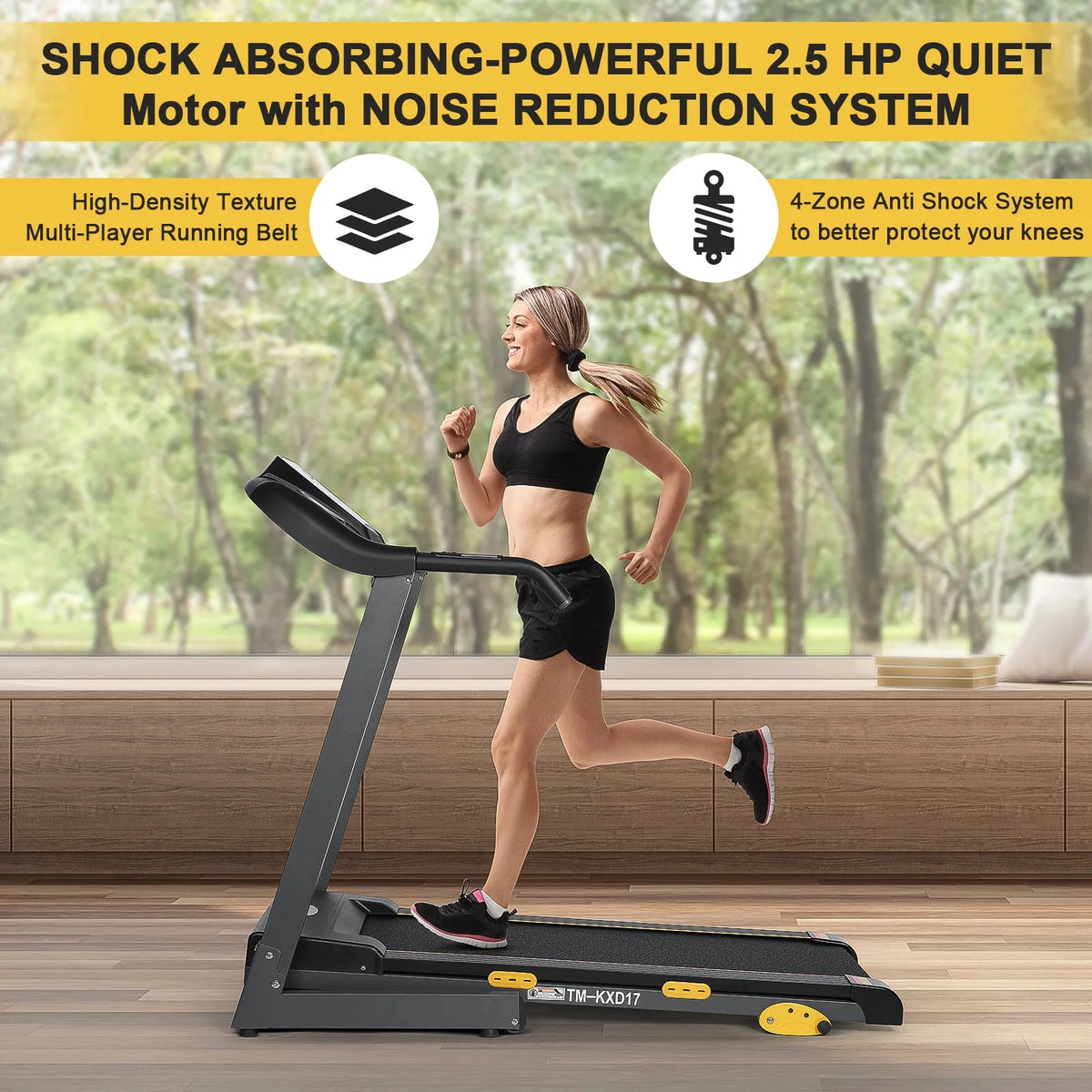 Incline Electric Treadmill 220lbs Max P683