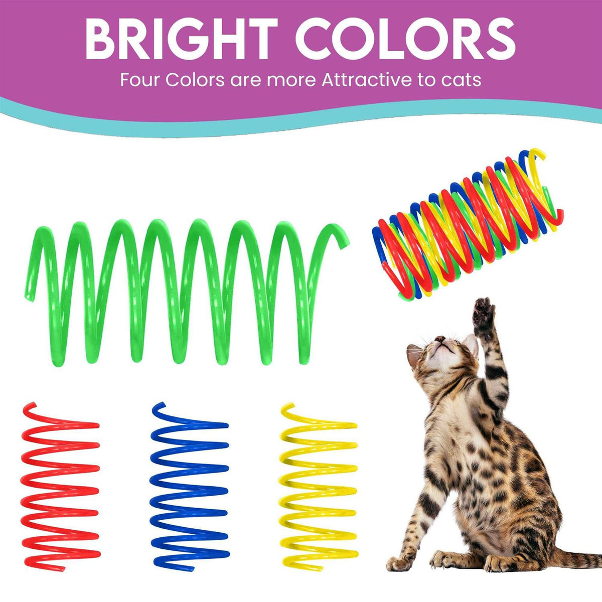 Colorful Springs Cat Toy I202