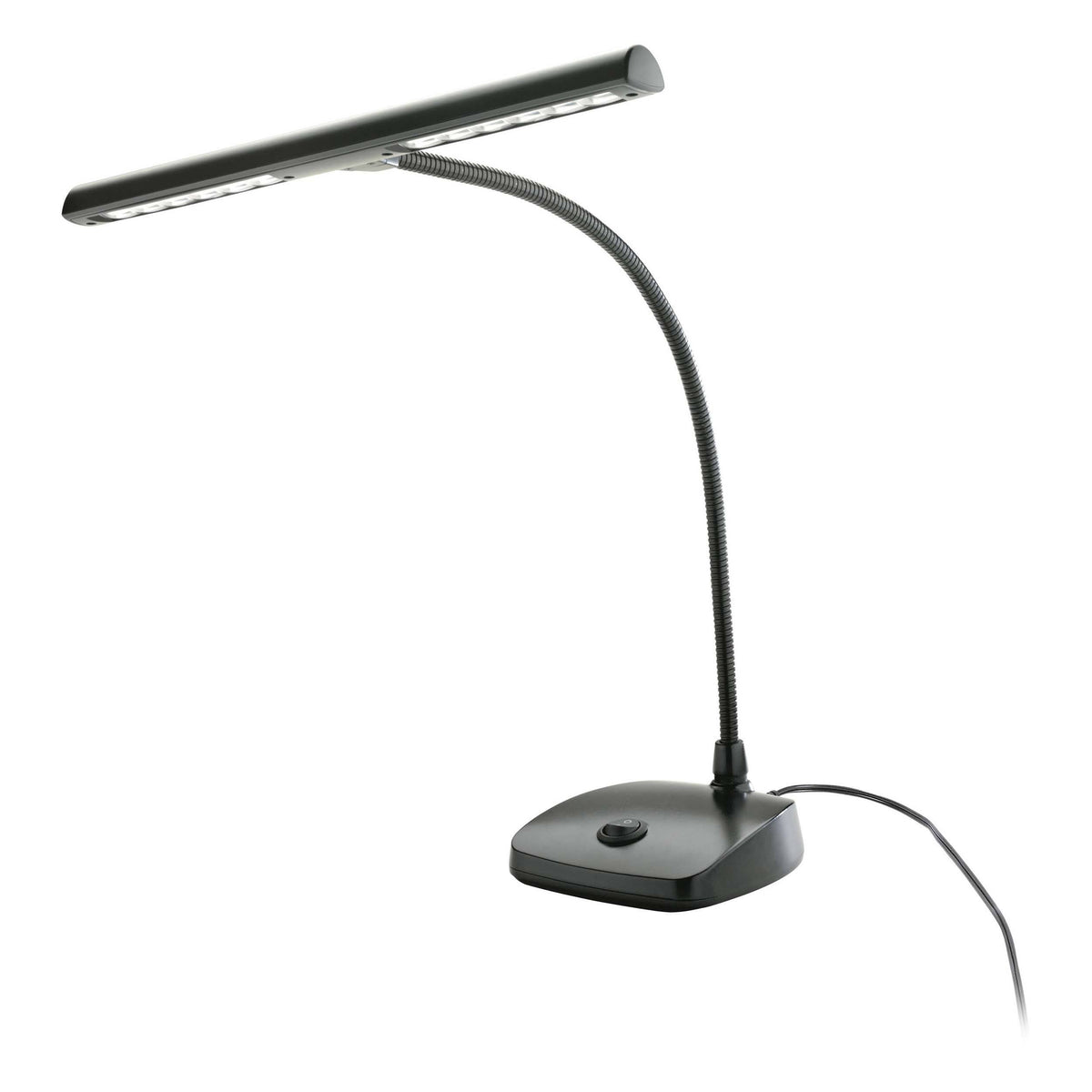 Black 12 LED Gooseneck Piano Lamp C69912