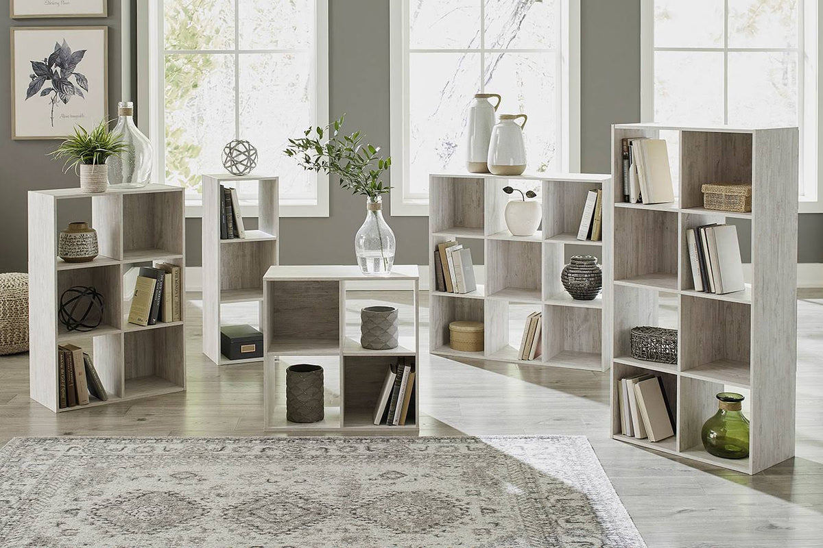 Whitewash Three Cube Organizer T327725
