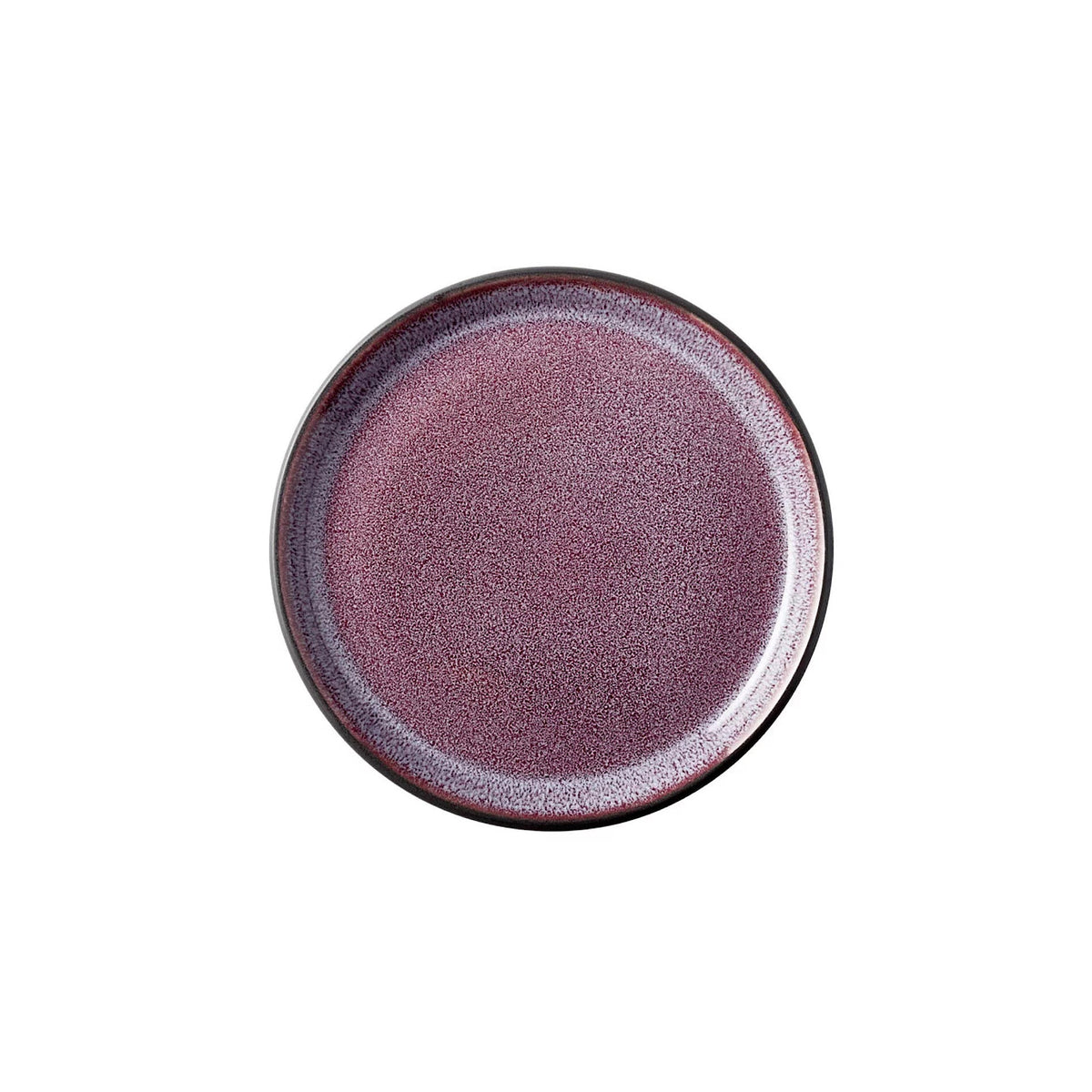 Stoneware Plate 17cm Black, Lilac S38044