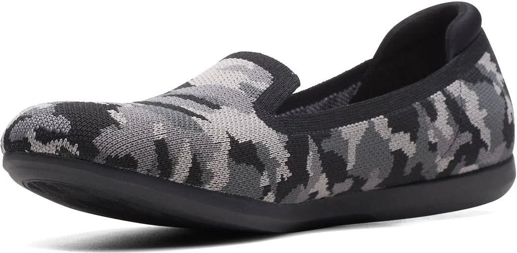 Black Camo Knit Shoes Y959