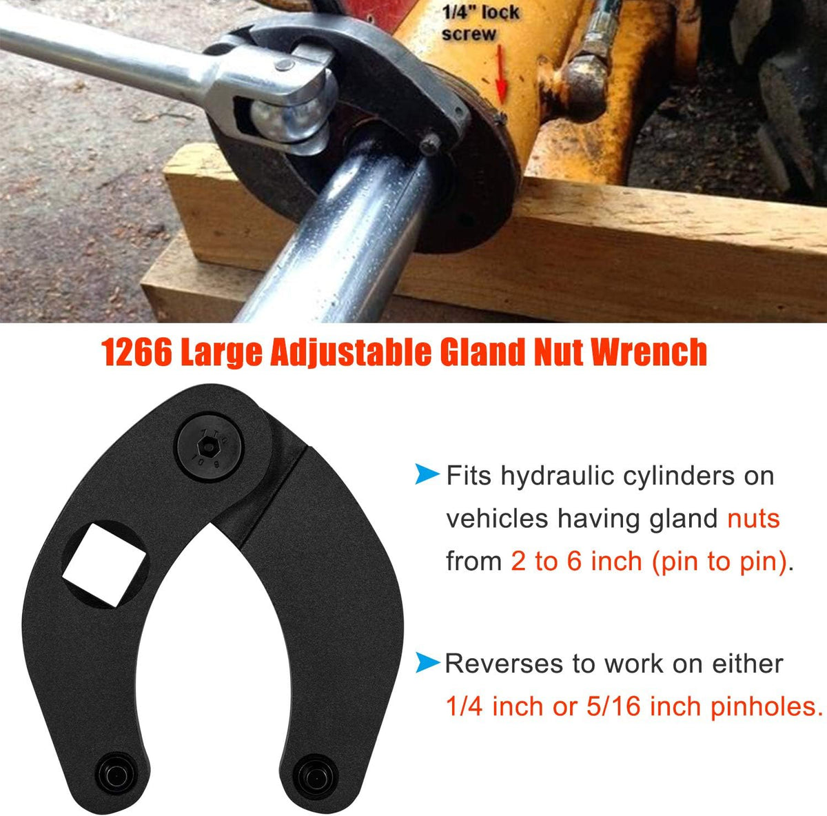Adjustable Gland Nut Wrench Set of 2 G1785