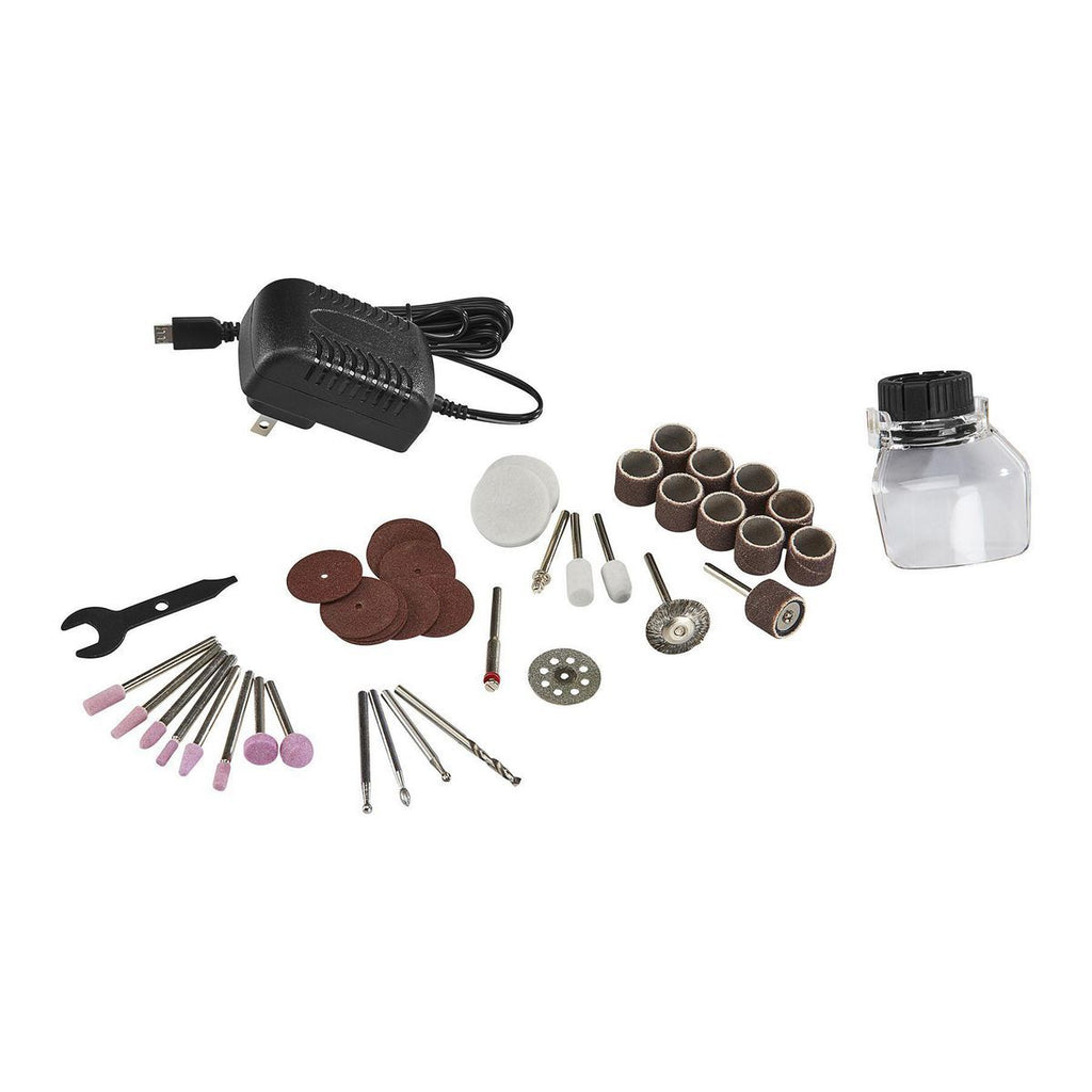 8V Cordless Variable Speed Rotary Tool Kit, 40 Piece E8578