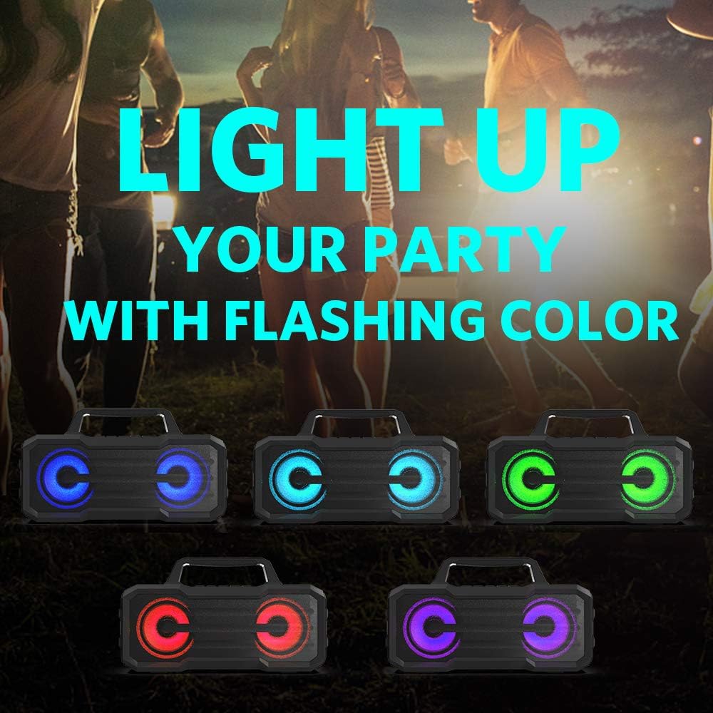 IPX6 Waterproof Portable Wireless Speaker with Microphone V5879