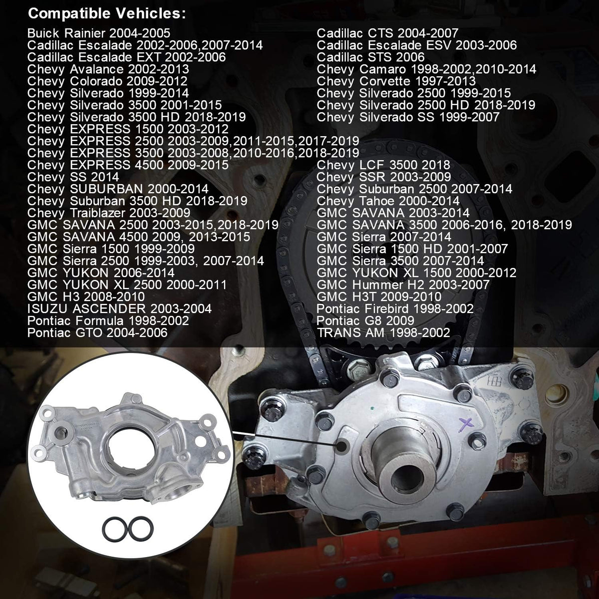 High Volume Oil Pump 4.8L 5.7L 6.0L Pack of 2 M668272