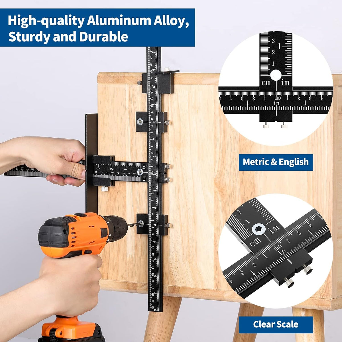 Aluminum Alloy Adjustable Cabinet Hardware Jig O372896