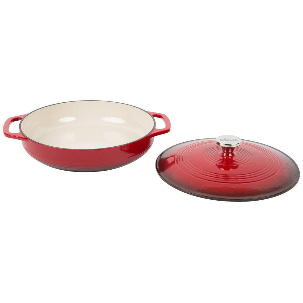 Cast Iron Casserole Dish 3.6 qt Red V257