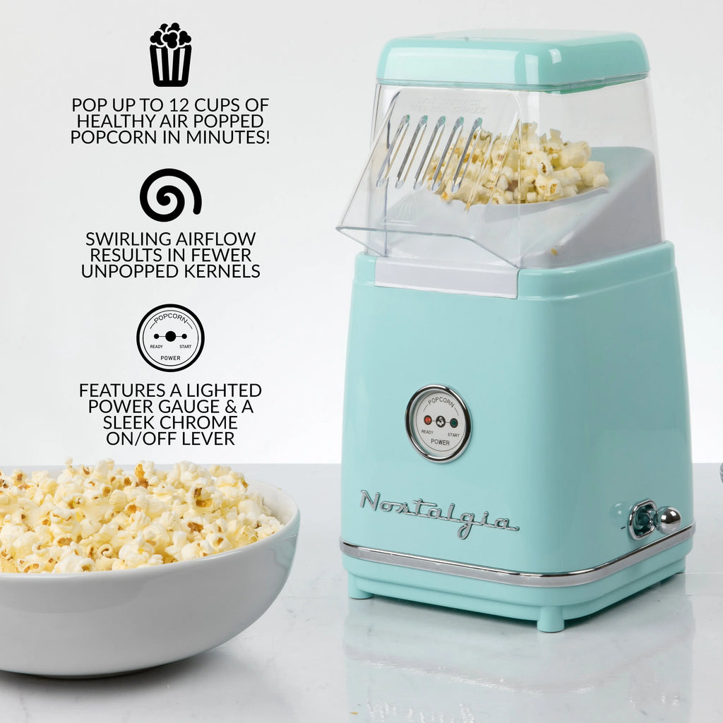 Retro 12-Cup Hot Air Popcorn Maker M38512