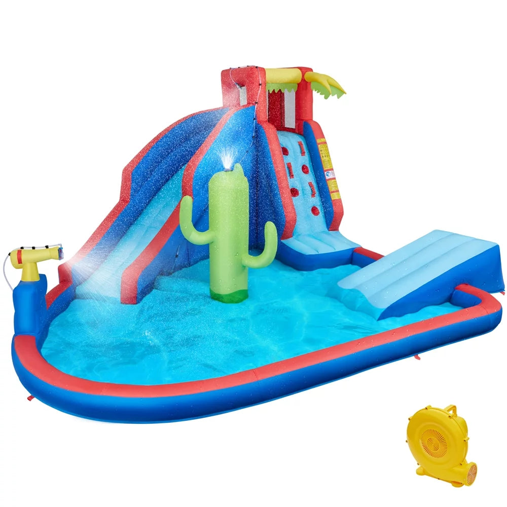 Inflatable Water Slide with Storage Bag & 520 W Blower U732