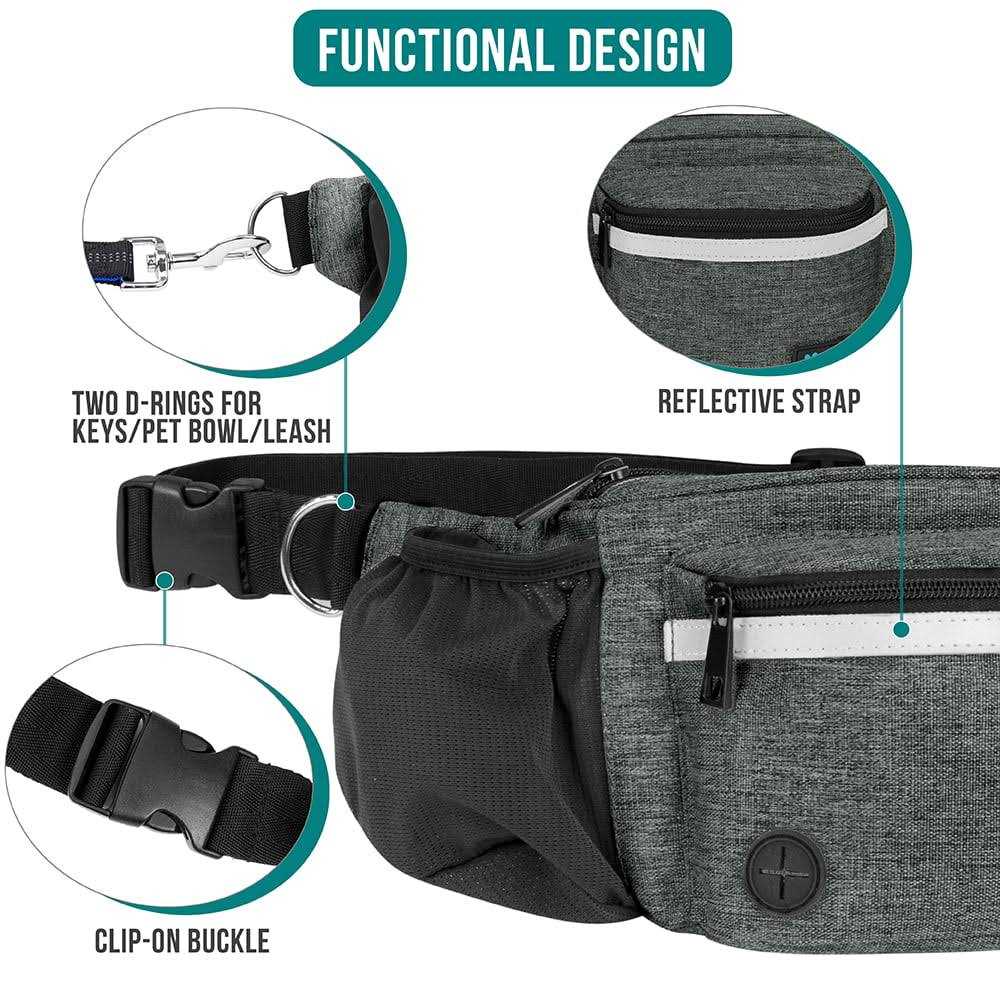 Dog Treat Pouch with Poop Bag Dispenser P112