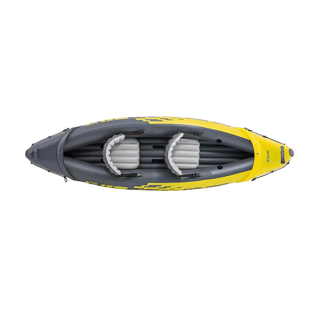 Yellow 2 Person Inflatable Kayak with Oars & Air Pump K317