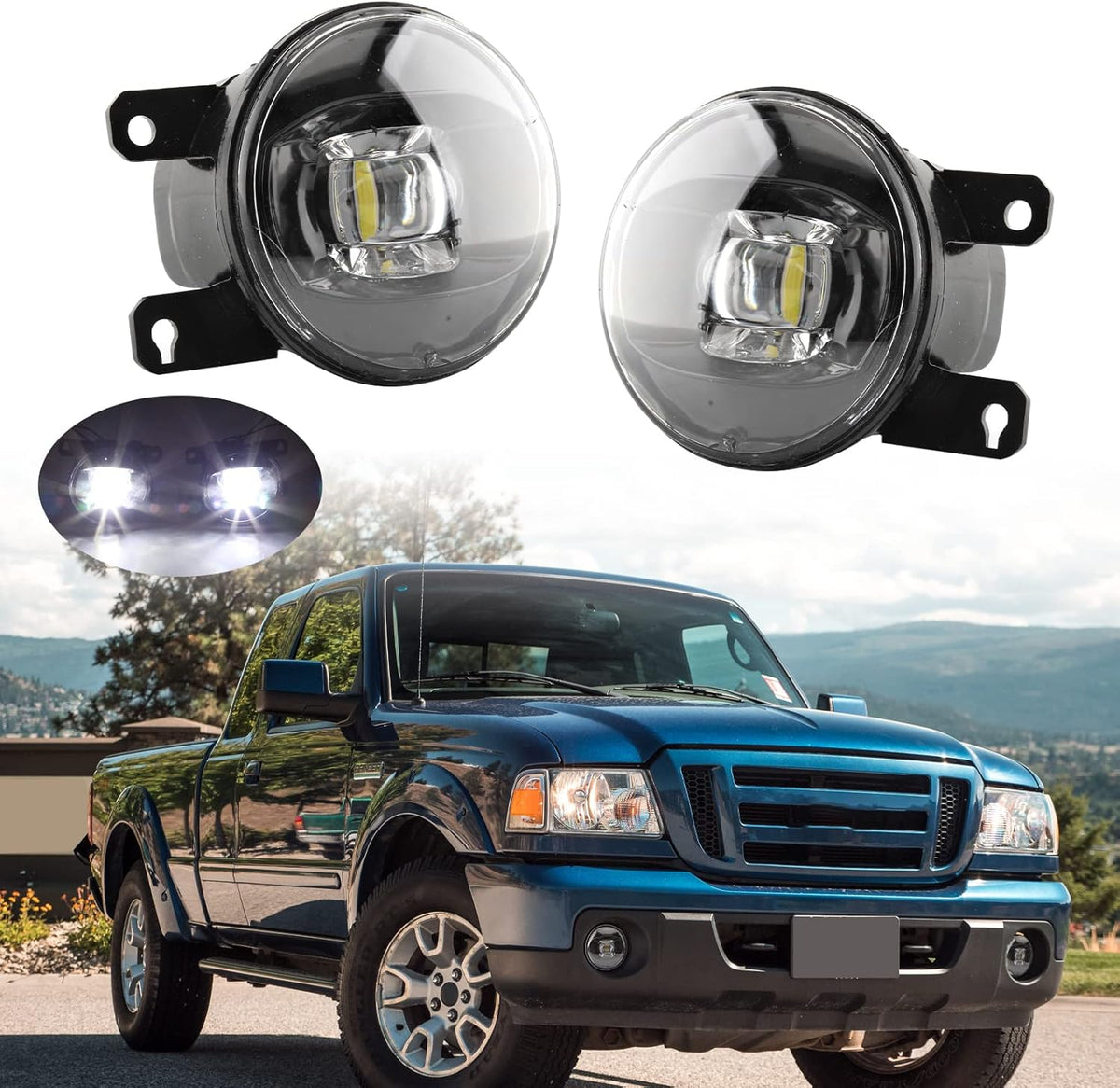 LED Driving Fog Light H11 Plug Clear Lens K76047