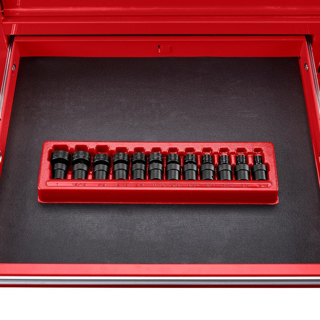 3/8 in. Drive SAE Impact Swivel Socket Set, 12-Piece I7567