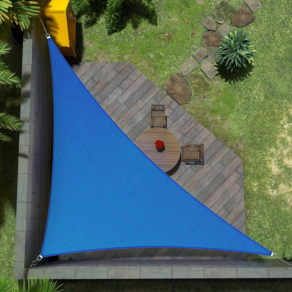 Beige 24' x 24' x 24' Triangle Sun Shade Sail A654