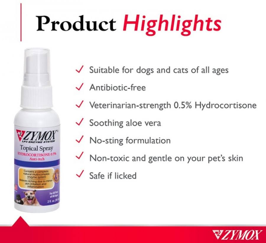 2 oz Hydrocortisone Topical Spray for Dogs F516942