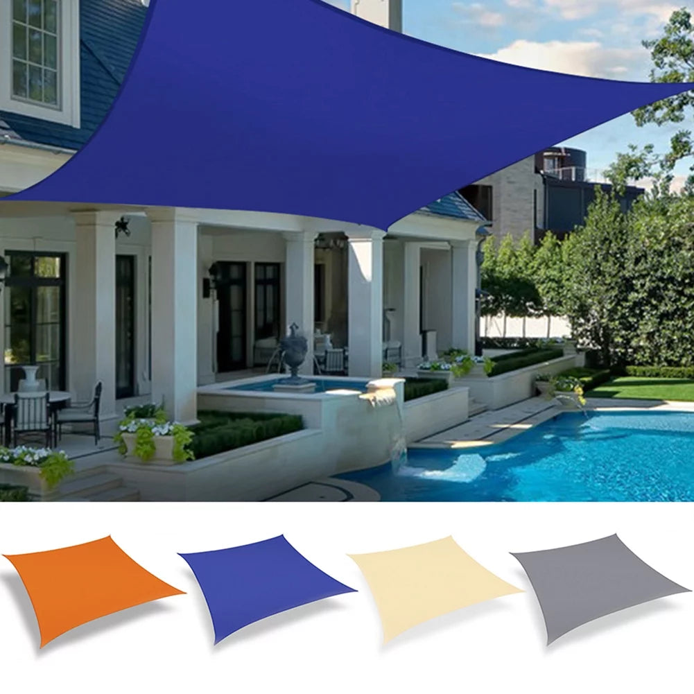 Rectangle Waterproof Sun Shade Sail with Rope O1614