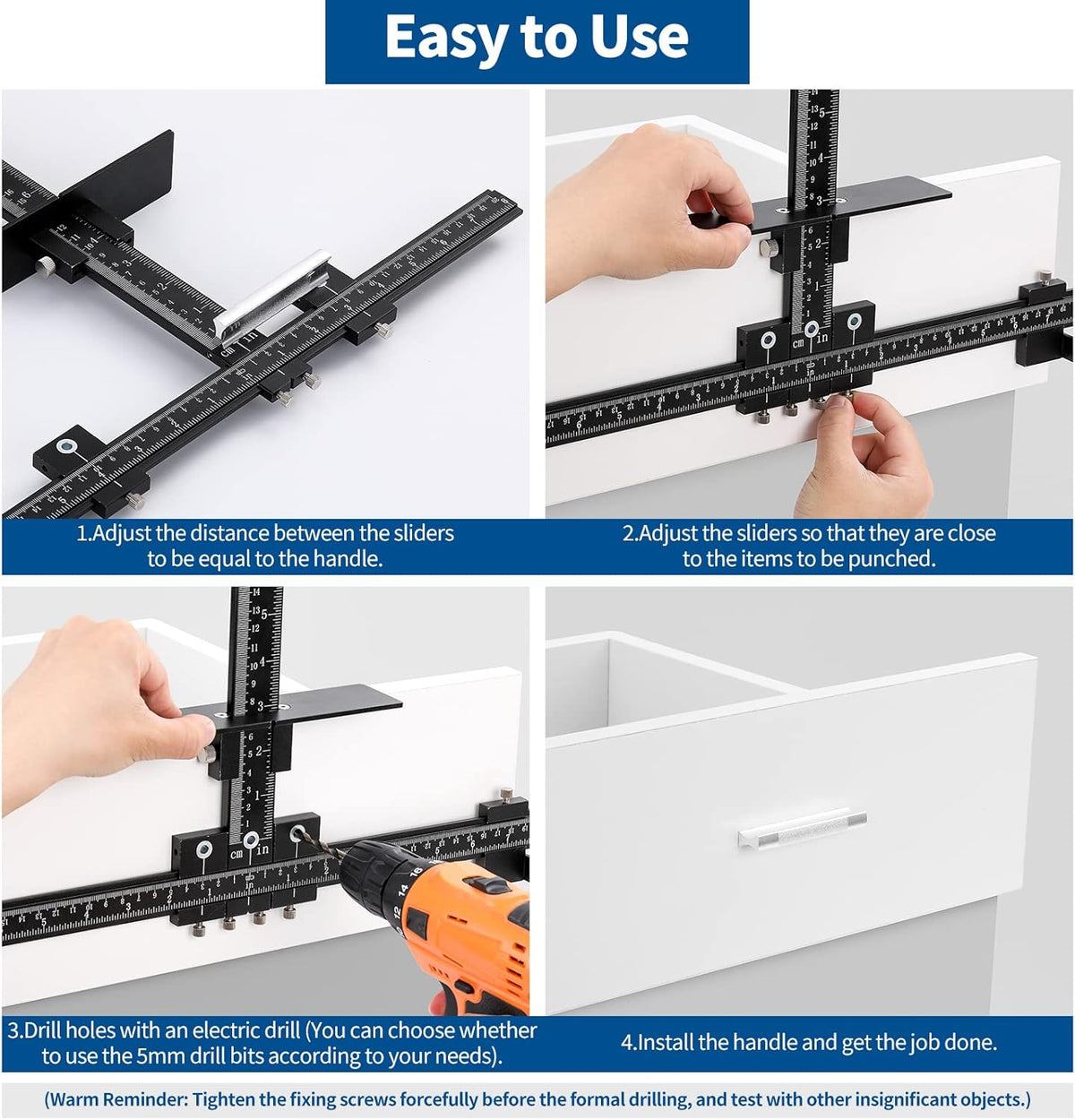 Aluminum Alloy Adjustable Cabinet Hardware Jig O372896