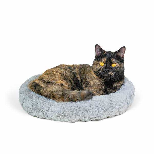 Faux Fur Self Warming Cat Bed S22253