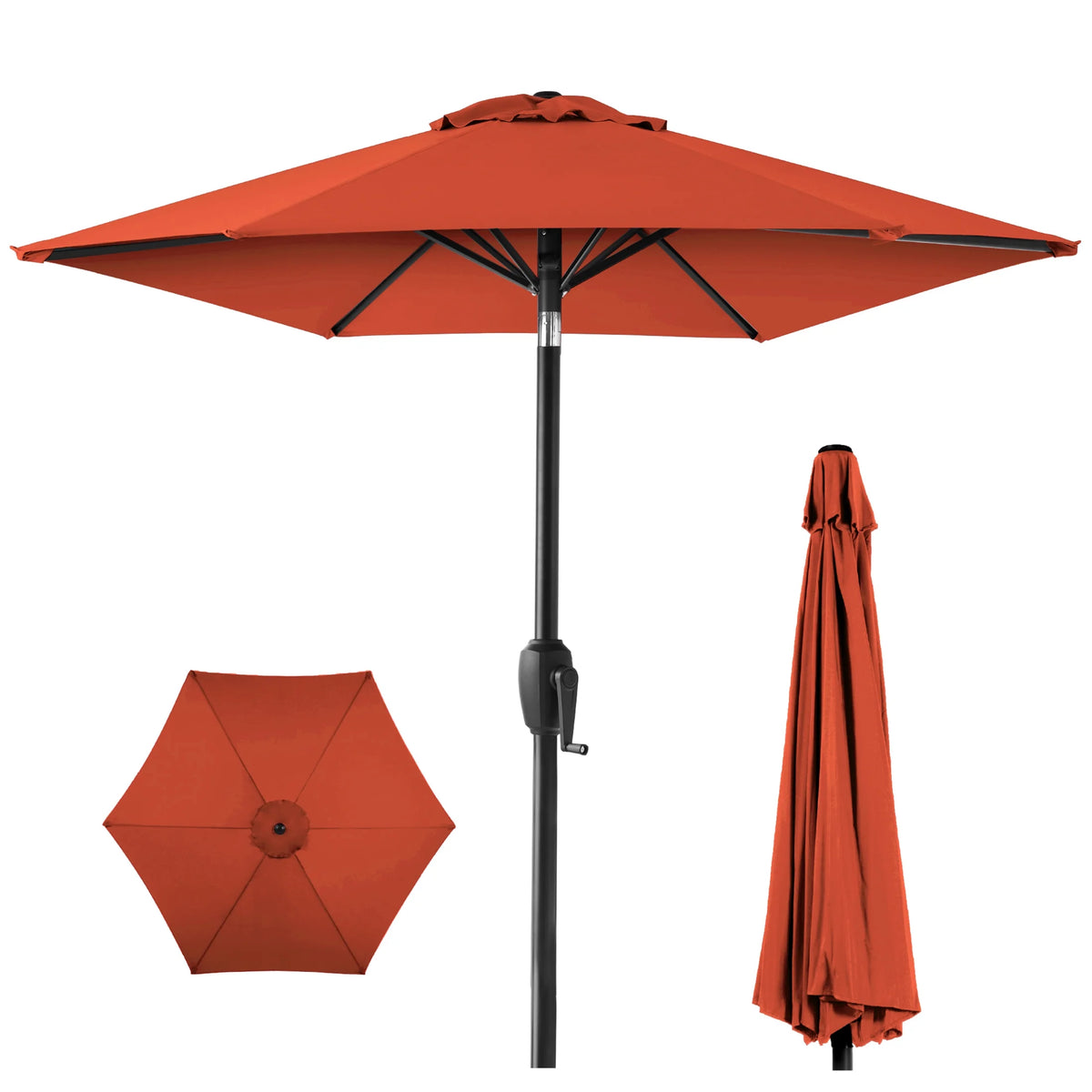 7.5ft Heavy-Duty Outdoor Patio Umbrella U15453