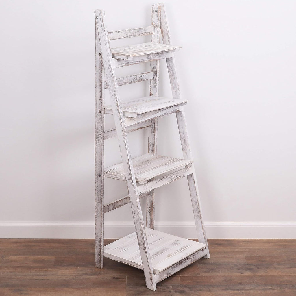 Wooden Ladder Bookshelf Y60343