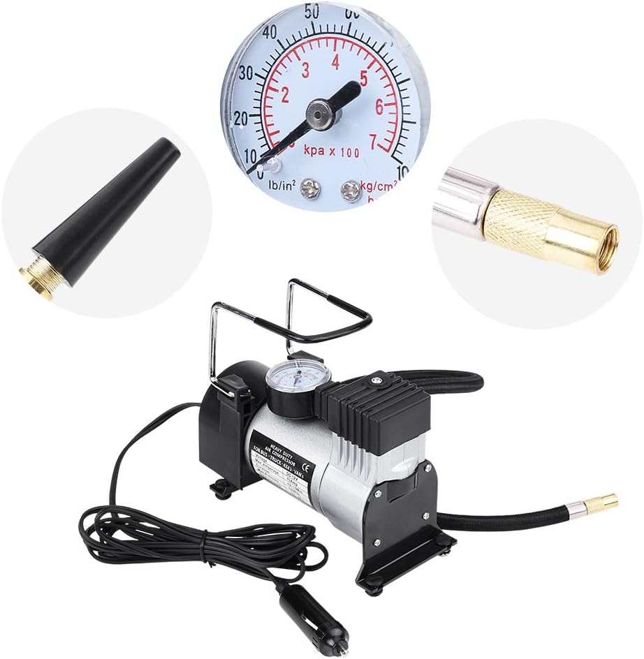 12V 100PSI Heavy Duty Tire Inflator with Gauge A394504