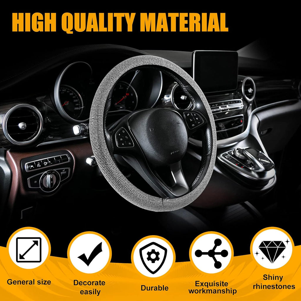 18 Pieces Bling Car Accessories Set C334